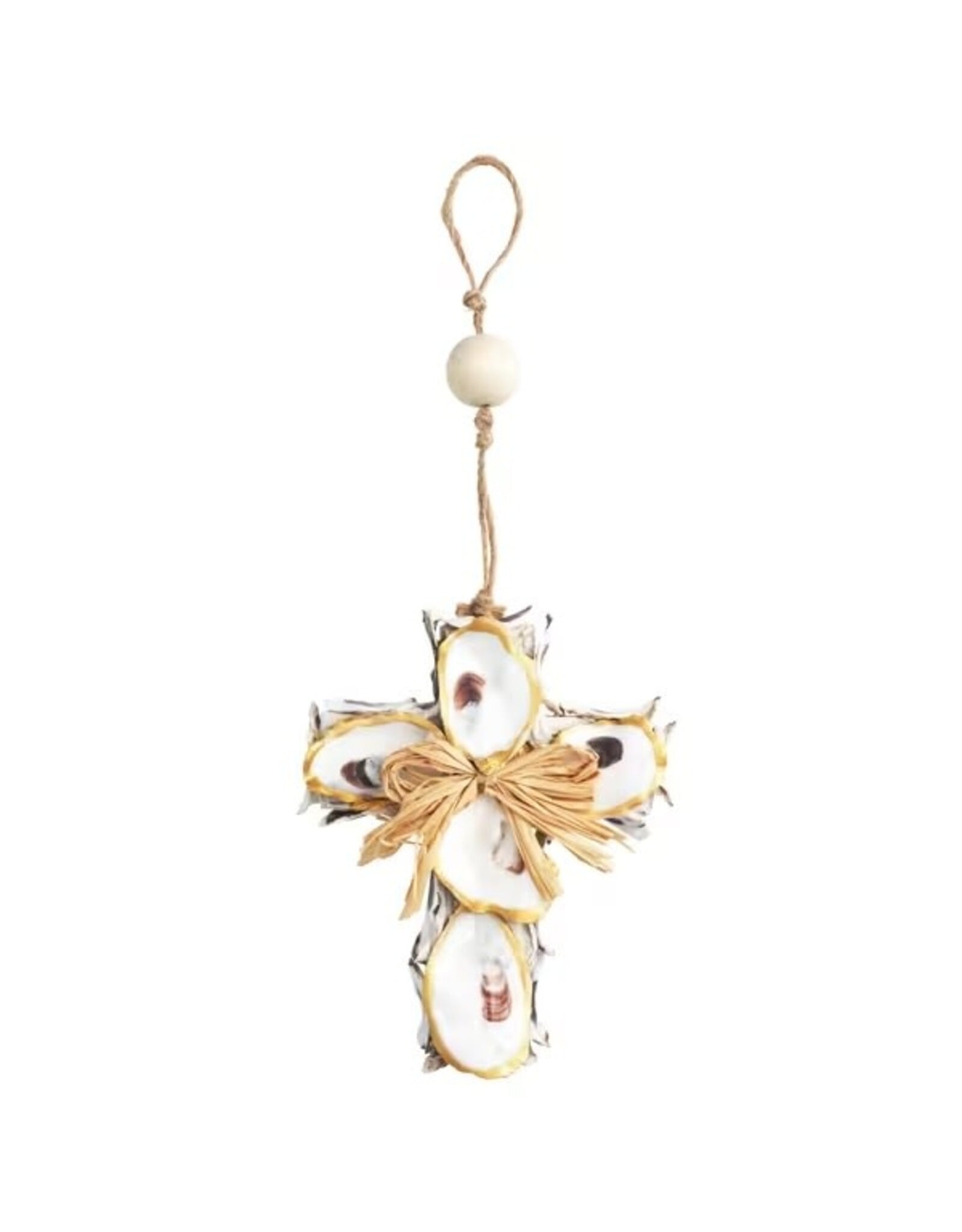 Mud Pie Cross Oyster Ornament