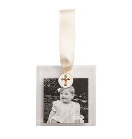 Mud Pie Cross Gold Intaglio Ornament