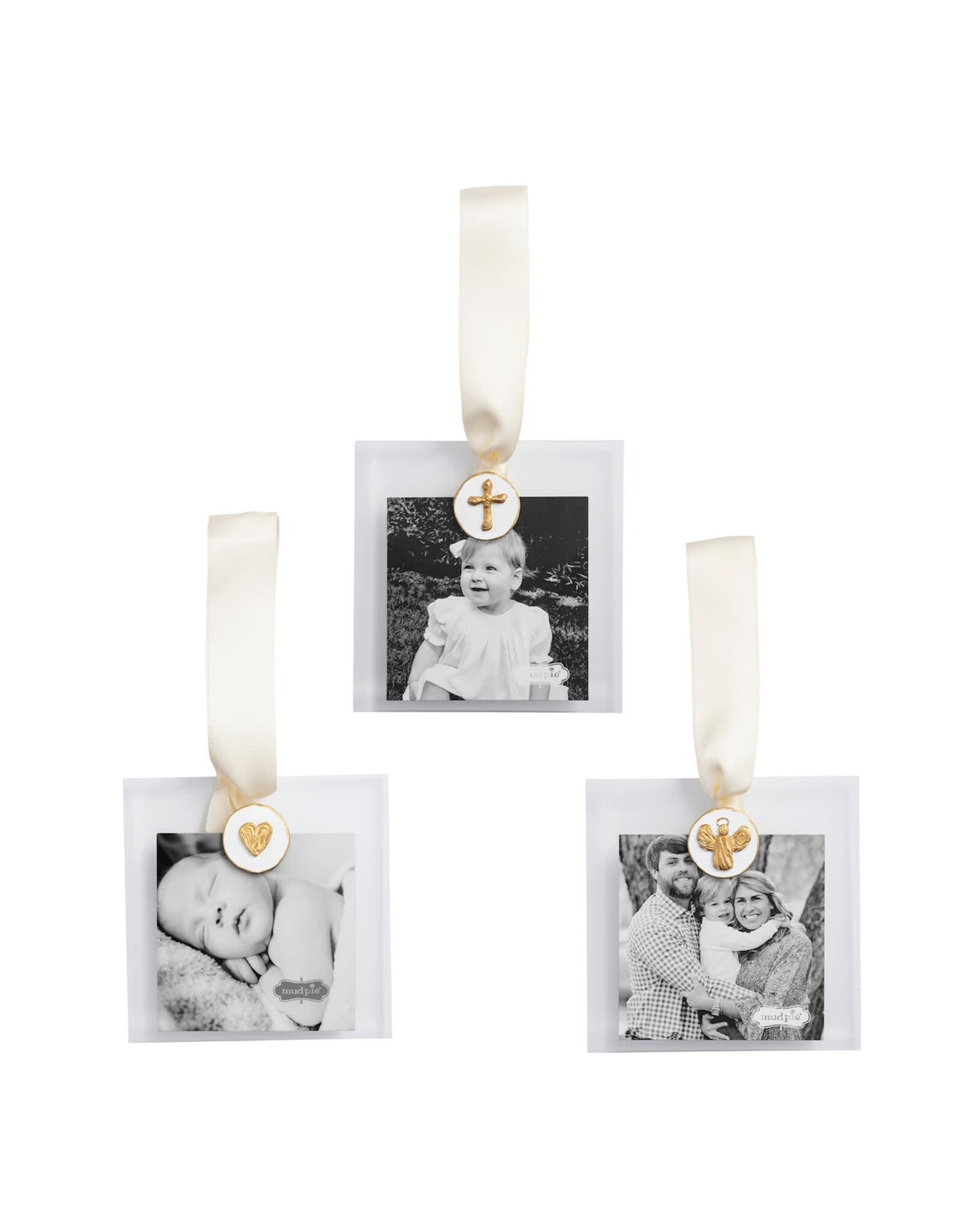 Mud Pie Heart Gold Intaglio Ornament