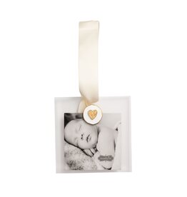 Mud Pie Heart Gold Intaglio Ornament