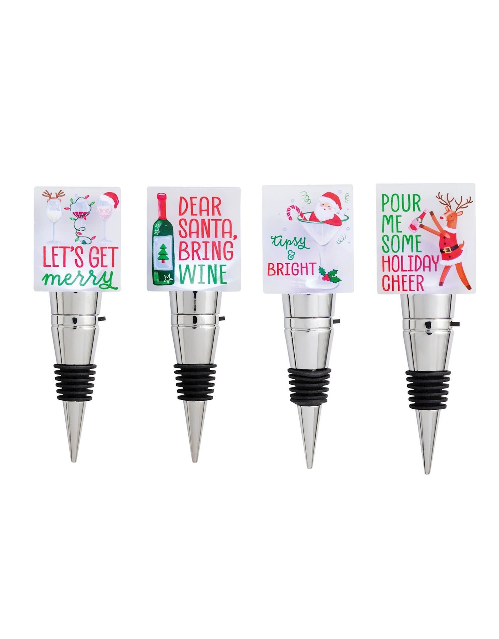 Mud Pie Holiday Plaque Bottle Stoppers