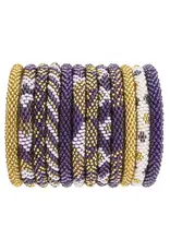 Aid Through Trade/Faire Game Day Roll-On® Bracelets Purple & Gold
