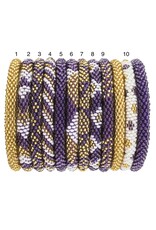 Aid Through Trade/Faire Game Day Roll-On® Bracelets Purple & Gold