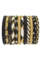 Aid Through Trade/Faire Game Day Roll-On® Bracelets Gold, White & Black