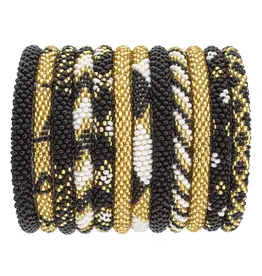 Aid Through Trade/Faire Game Day Roll-On® Bracelets Gold, White & Black
