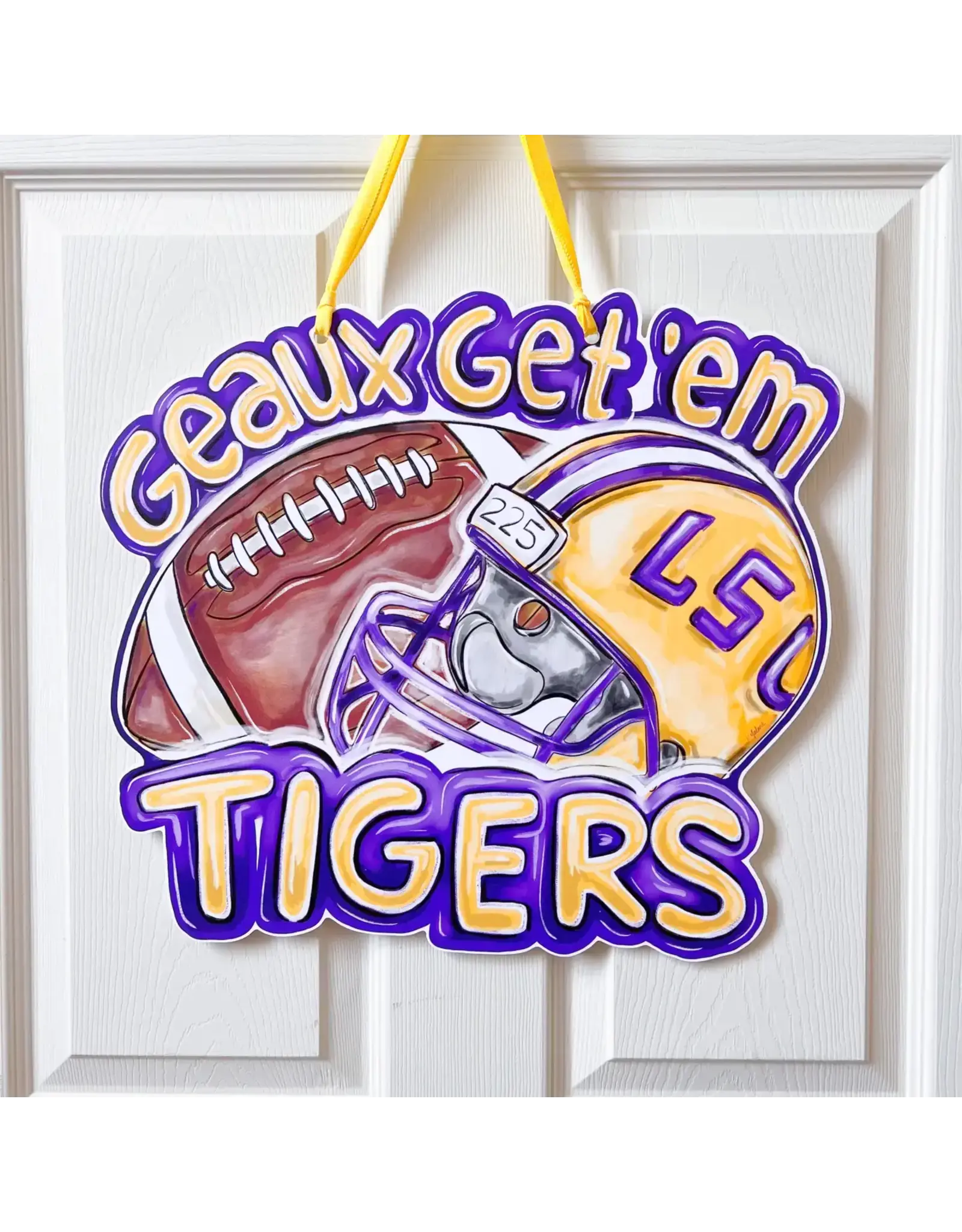 Home Malone Geaux Get Em Tigers Door Hanger