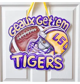 Home Malone Geaux Get Em Tigers Door Hanger