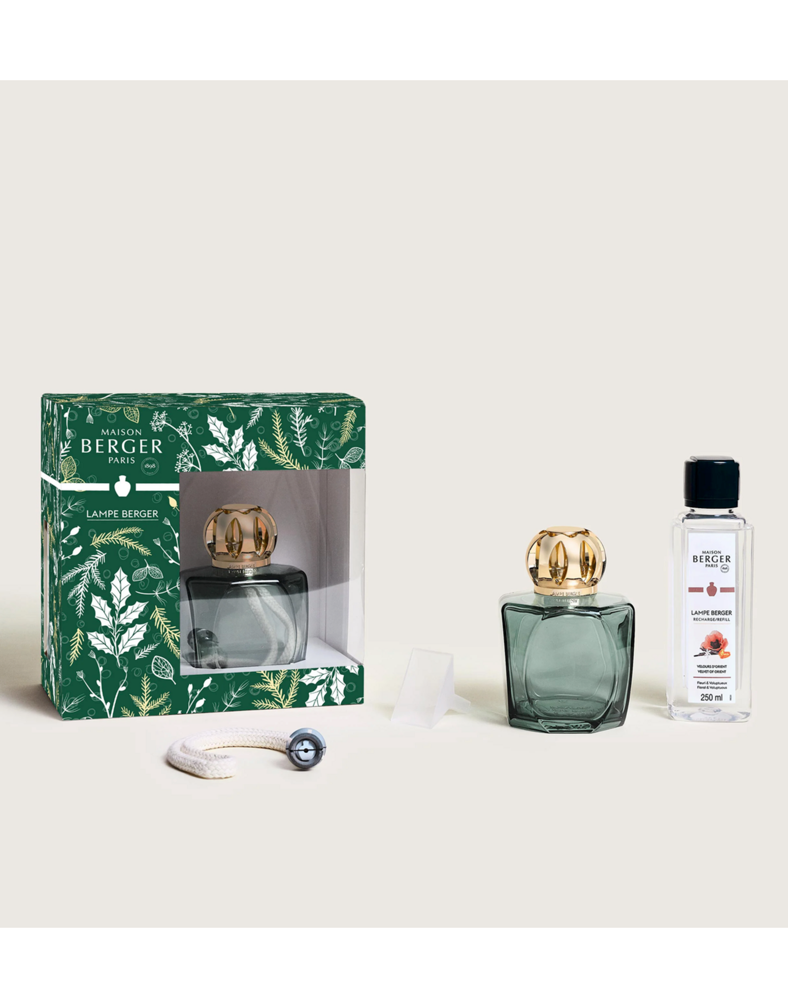 Maison Berger Magical Green Fragrance Lamp Gift Set with Velvet of Orient