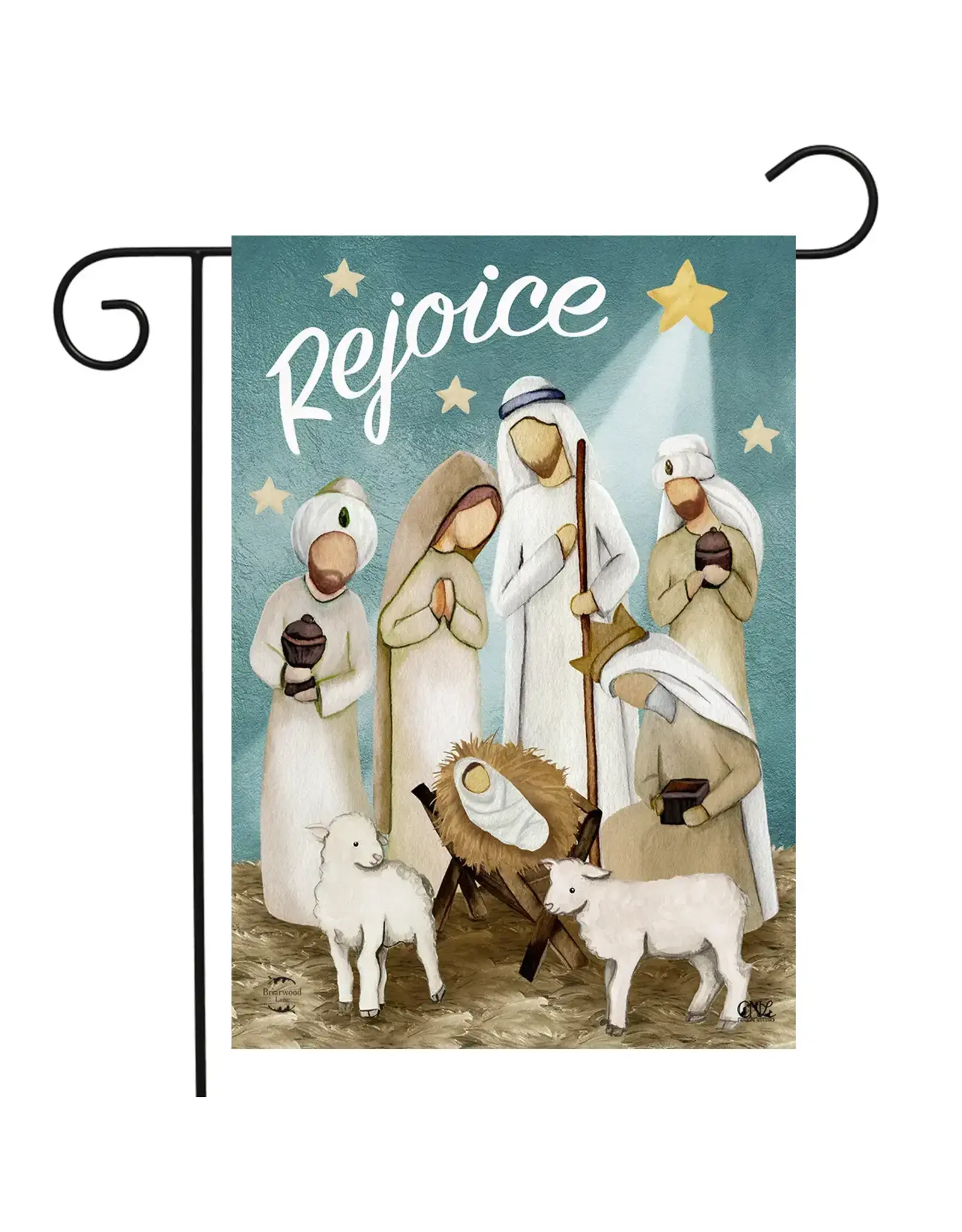 Briarwood Lane/Faire Rejoice Nativity Garden Flag