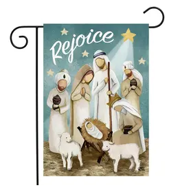 Briarwood Lane/Faire Rejoice Nativity Garden Flag