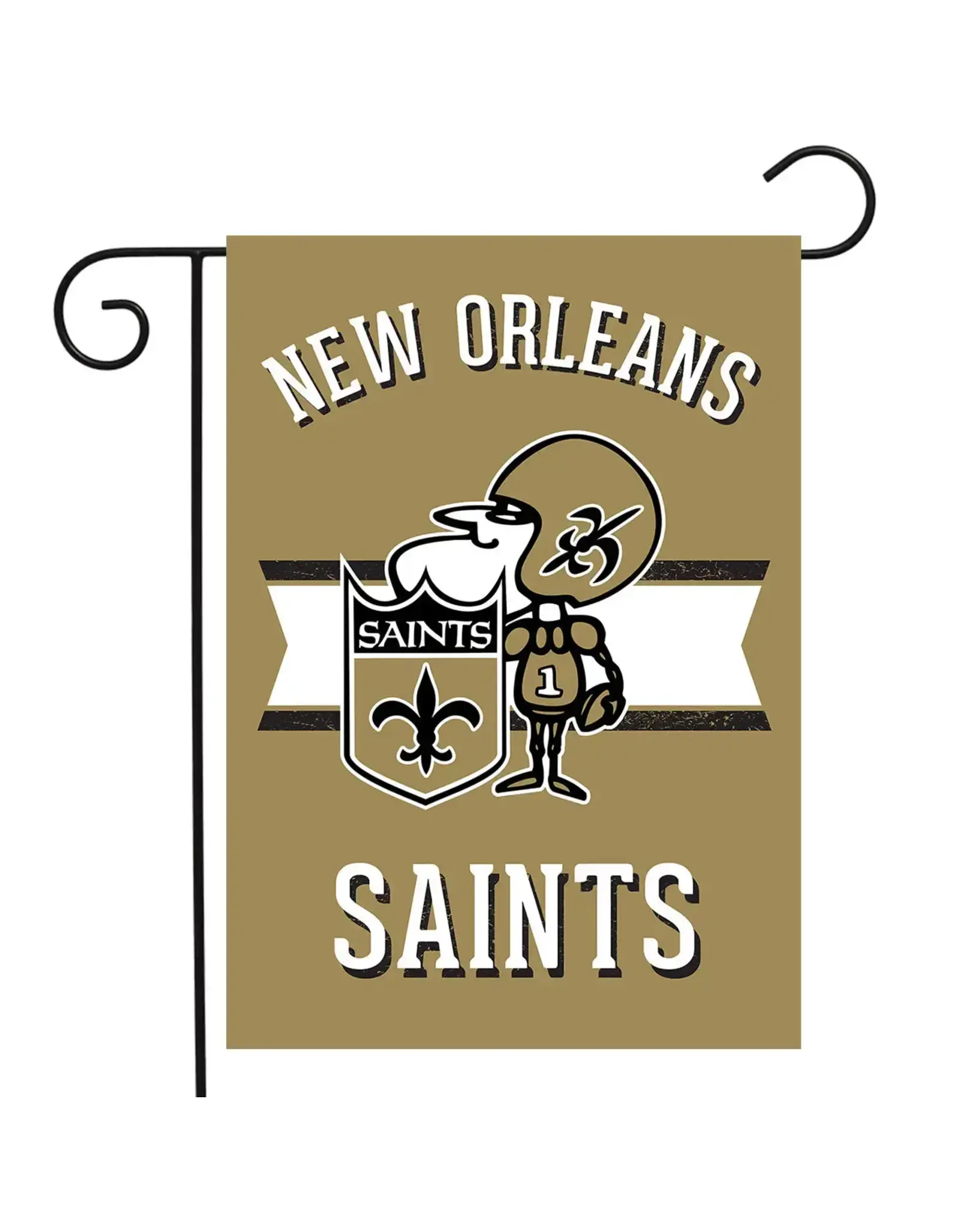 Briarwood Lane/Faire Retro New Orleans Saints Garden Flag