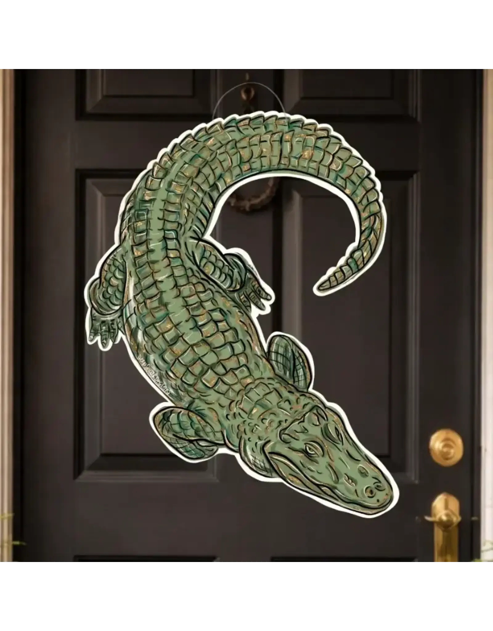 Deep South Designs LLC/Faire Alligator Door Hanger