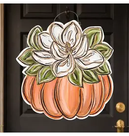 Deep South Designs LLC/Faire Magnolia Pumpkin Door Hanger