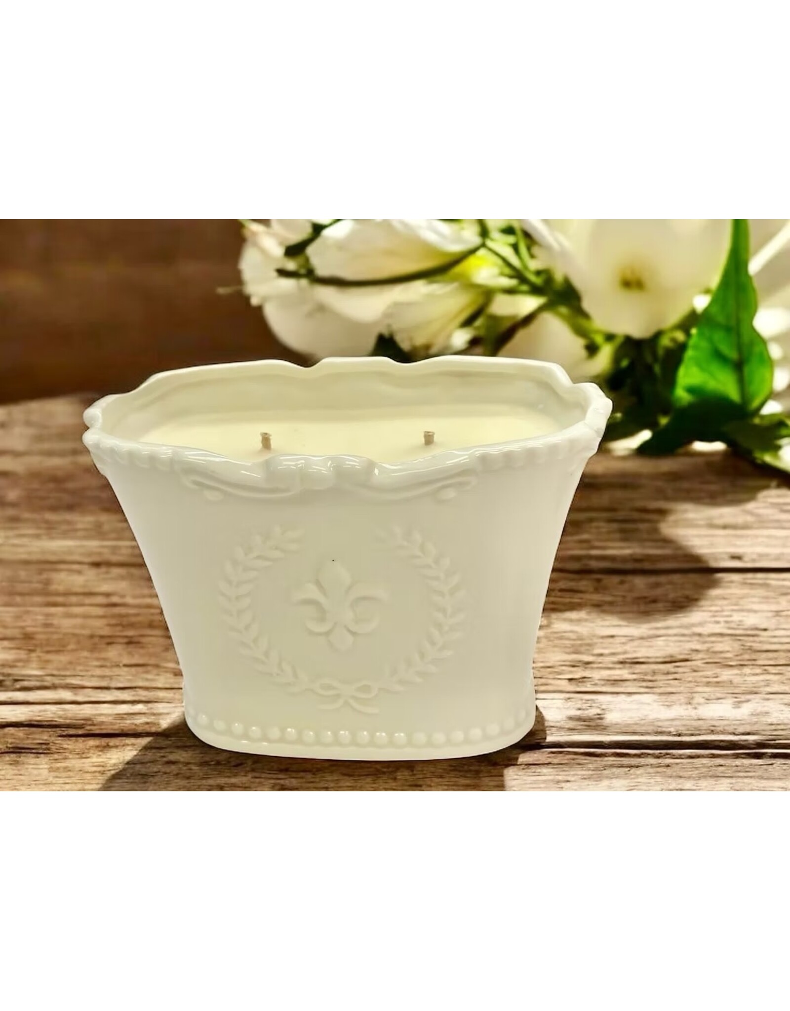 Southern Lights Candle Mediterranean Fig Oval Fleur Candle 15oz