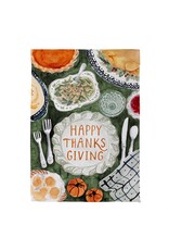 Evergreen Enterprises Thanksgiving Spread Suede Garden Flag