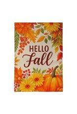 Evergreen Enterprises Fall Floral Bloom Burlap Garden Flag