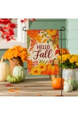 Evergreen Enterprises Fall Floral Bloom Burlap Garden Flag