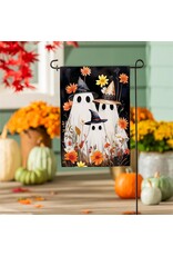 Evergreen Enterprises Halloween Ghost Family Burlap Garden Flag