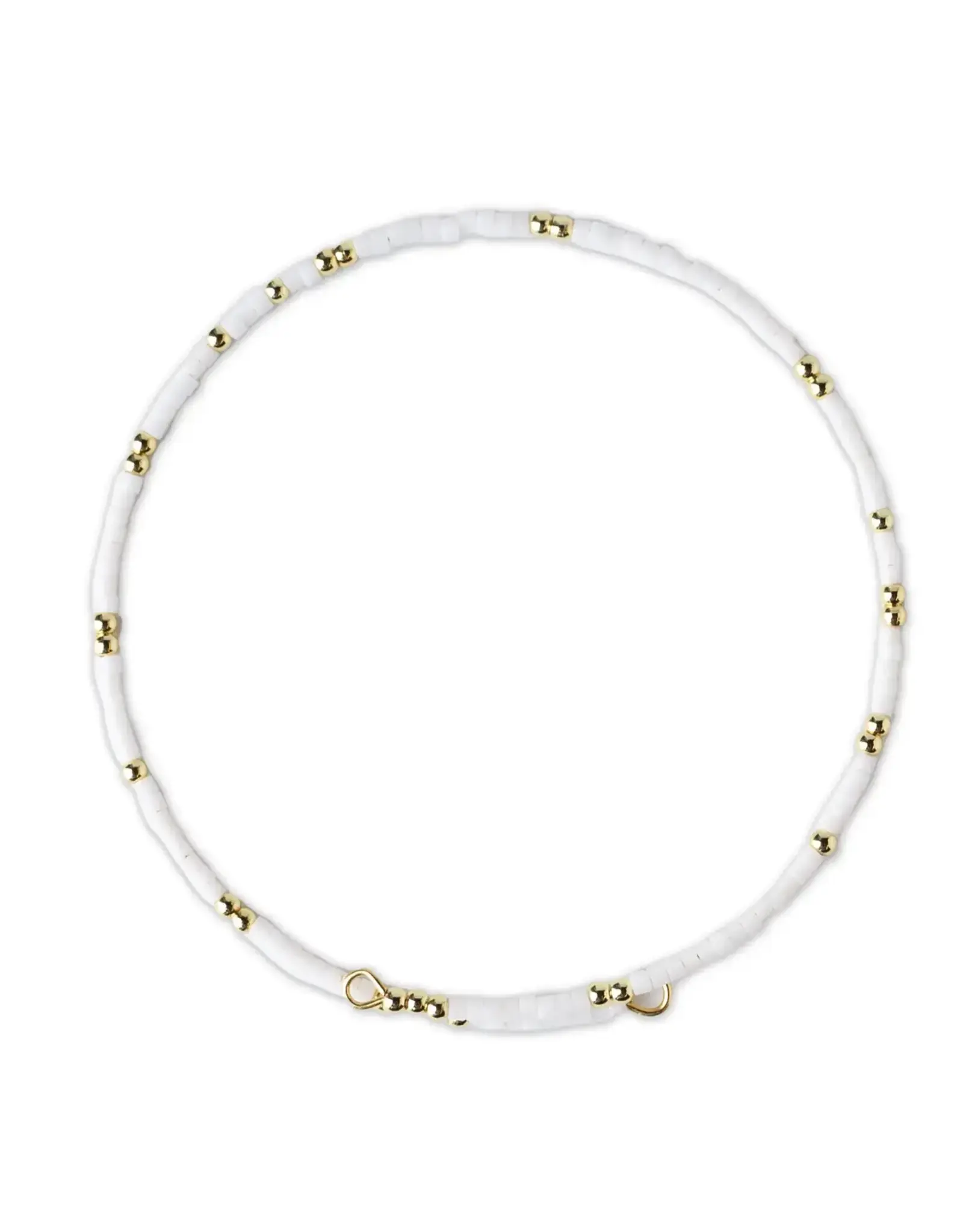 Lenny & Eva/Faire Confetti Beaded Bangle - White