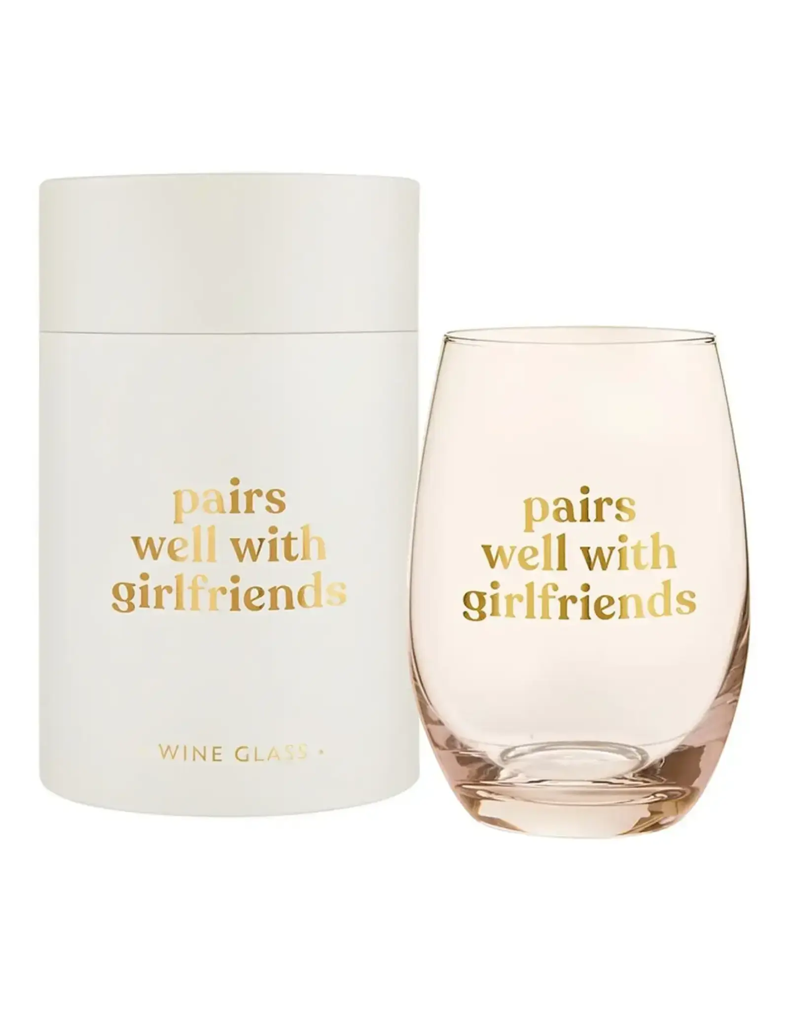 Santa Barbara Design Studio by Creative Brands/Faire Pairs Well with Girlfriends Stemless Wine Glass