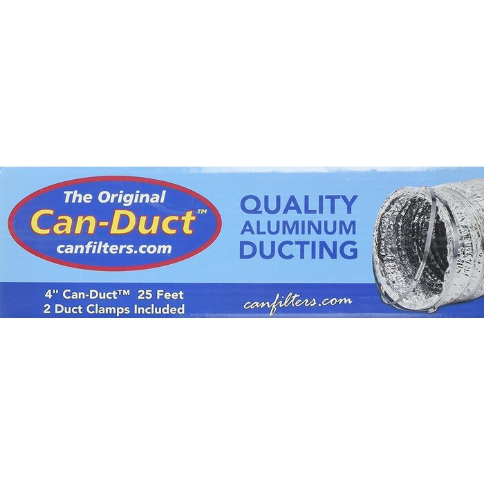 Can Fan Can-Fan Silver/Silver 3 Ply Ducting 4 in x 25 ft