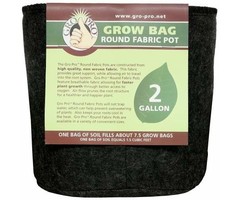 Gro Pro Gro Pro Premium Round Fabric Pot 2 Gallon (160/Cs)
