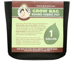 Gro Pro Gro Pro Premium Round Fabric Pot 1 Gallon (160/Cs)
