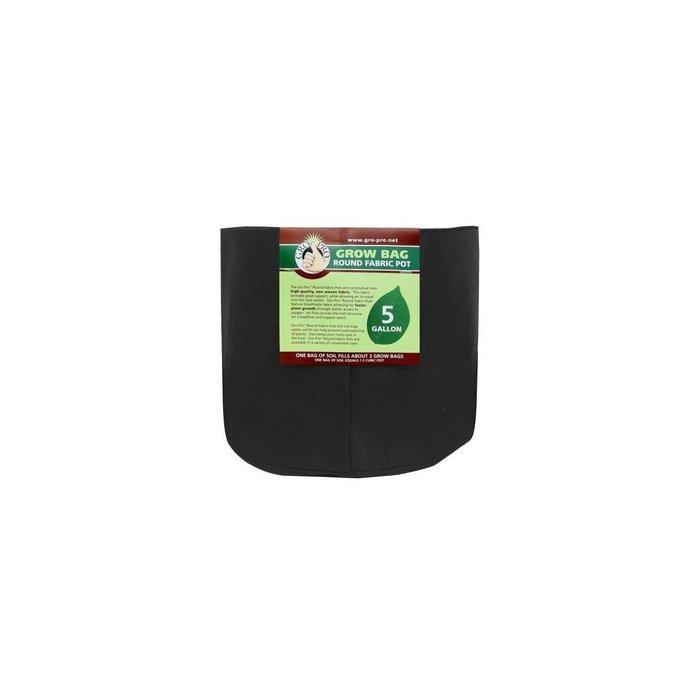 Gro Pro Gro Pro Premium Round Fabric Pot 5 Gallon (110/Cs)
