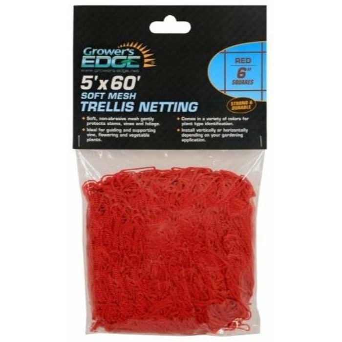 Growers Edge Grower's Edge Soft Mesh Trellis Netting 5 ft x 60 ft w/ 6 in Squares (9/Cs)