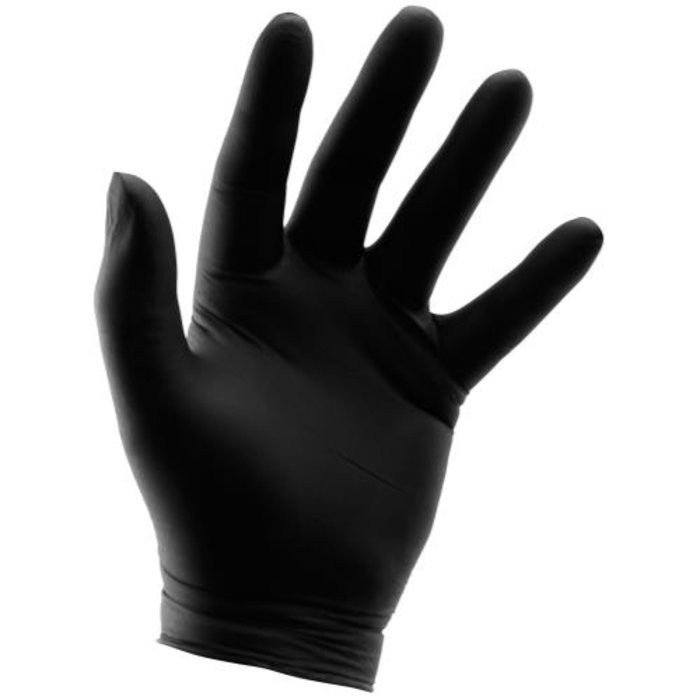 Growers Edge Grower's Edge Black Powder Free Nitrile Gloves 6 mil - X-Large (100/Box)