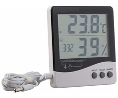 Growers Edge Grower's Edge Large Display Thermometer / Hygrometer (20/Cs)