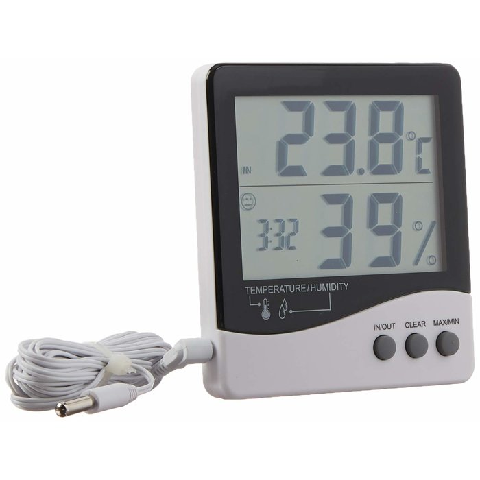 Growers Edge Grower's Edge Large Display Thermometer / Hygrometer (20/Cs)