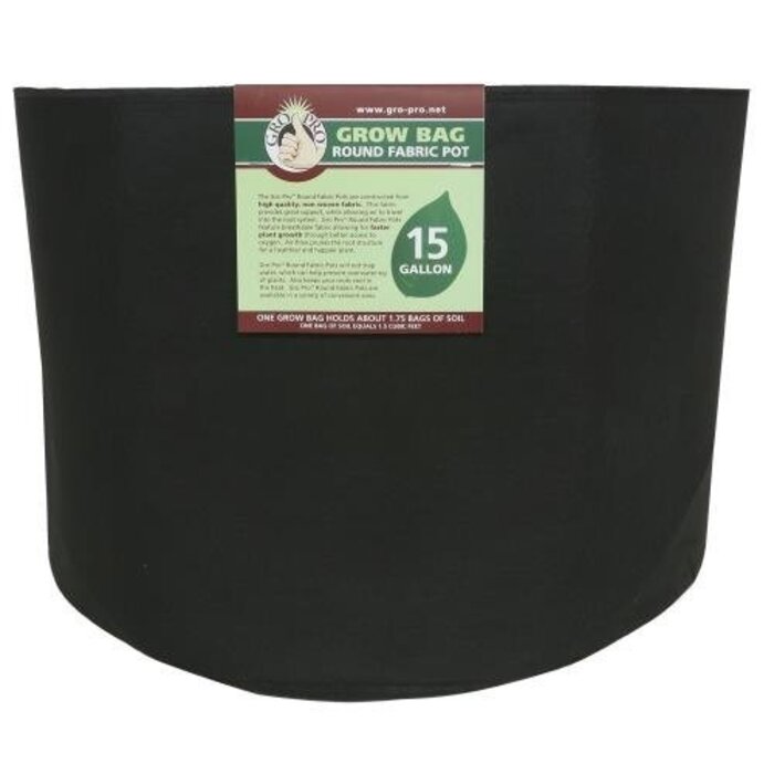 Gro Pro Gro Pro Premium Round Fabric Pot 15 Gallon (48/Cs)