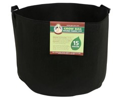 Gro Pro Gro Pro Premium Round Fabric Pot w/ Handles 15 Gallon - Black (48/Cs)
