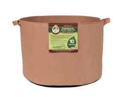 Gro Pro Gro Pro Premium Round Fabric Pot w/ Handles 10 Gallon - Tan (70/Cs)