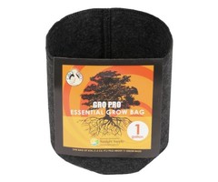 Gro Pro Gro Pro Essential Round Fabric Pot - Black 1 Gallon (120/Cs)