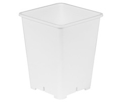 Gro Pro Gro Pro Premium White Square Pot 6 in x 6 in x 8 in (100/Cs)
