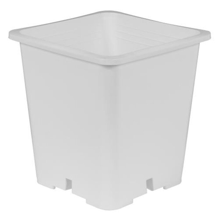 Gro Pro Gro Pro Premium White Square Pot 9 in x 9 in 10.5 in (100/Cs)