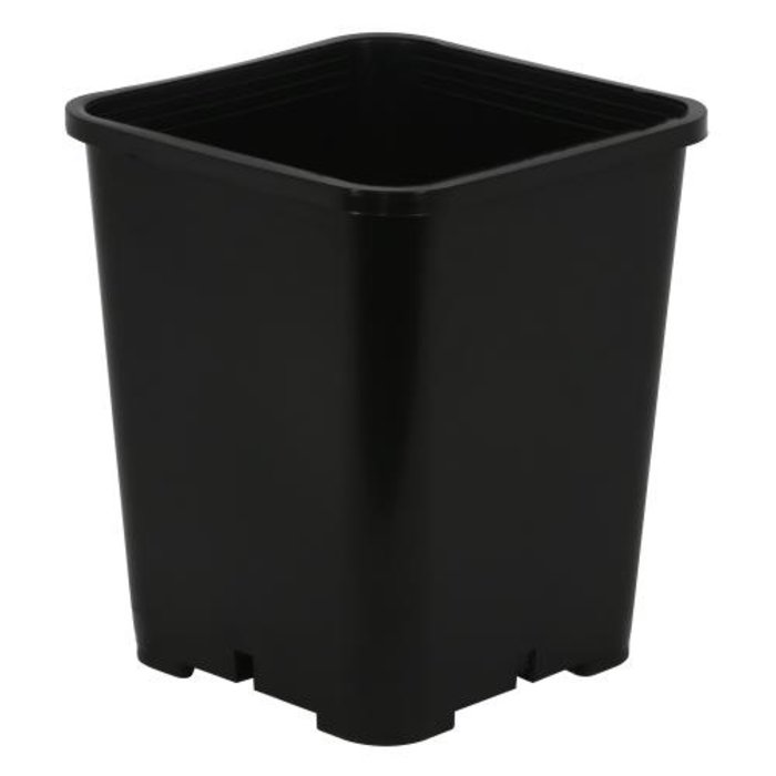 Gro Pro Gro Pro Premium Black Square Pot 7 in x 7 in x 9 in (100/Cs)
