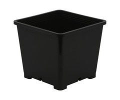 Gro Pro Gro Pro Premium Black Square Pot 8 in x 8 in 7.5 in (100/Cs)