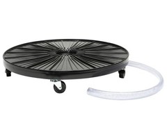 DeVault Plant Dolly Black 24 in Round w/ Hydro Fitting (4/Cs)
