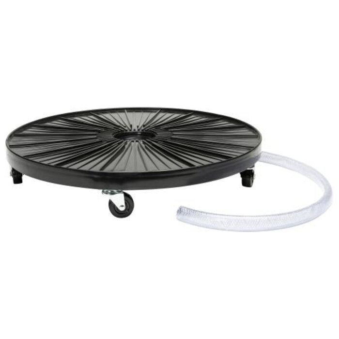 DeVault Plant Dolly Black 24 in Round w/ Hydro Fitting (4/Cs)