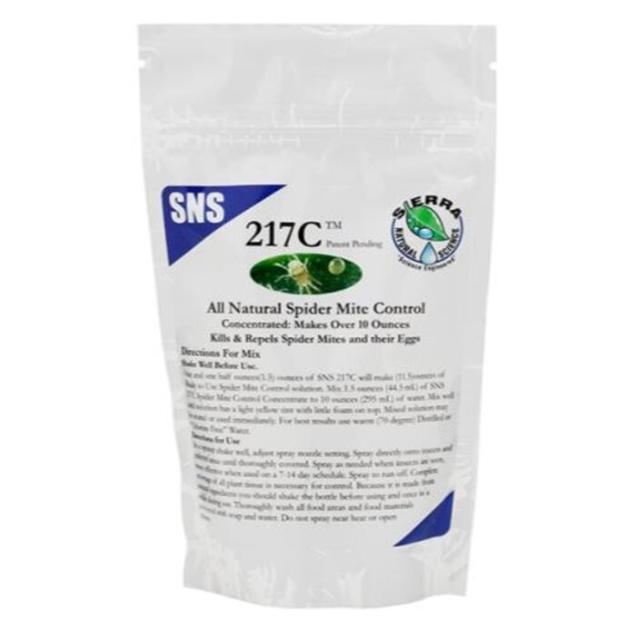 Sierra Natural Sciences SNS 217C Mite Control Conc. 1.5 oz Pouch (10/Cs)