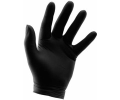 Growers Edge Grower's Edge Black Powder Free Nitrile Gloves 6 mil - Medium (100/Box)