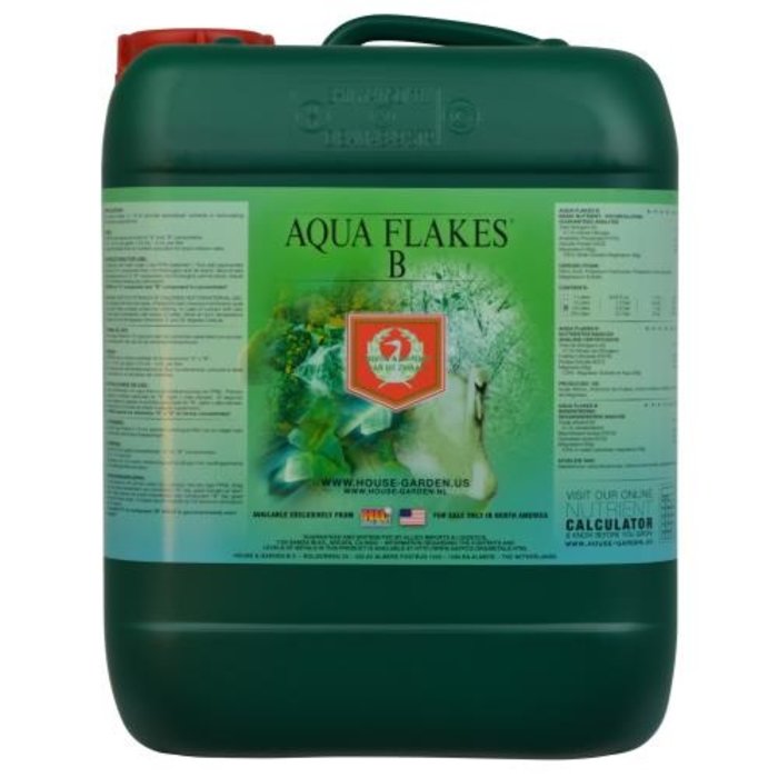 House & Garden House and Garden Aqua Flakes B 10 Liter (2/Cs)
