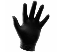 Growers Edge Grower's Edge Black Powder Free Diamond Textured Nitrile Gloves 6 mil - X-Large (100/Box)