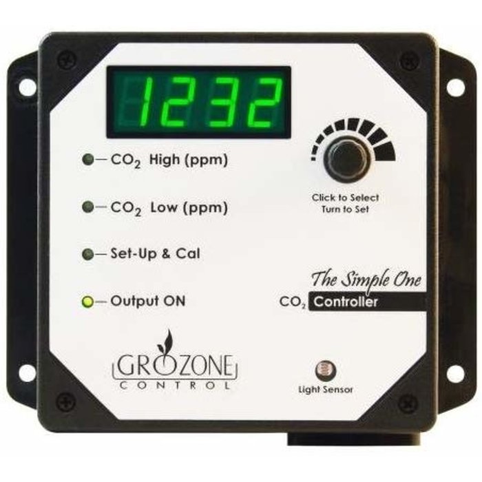 Grozone Controls Grozone Control SCO2 0-5000 PPM CO2 Controller - Simple One Series