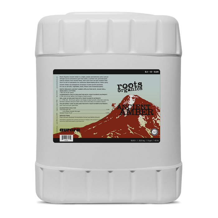 Aurora Innovations Roots Organics Ancient Amber 5 Gallon