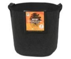 Gro Pro Gro Pro Essential Round Fabric Pot w/ Handles 7 Gallon - Black (84/Cs)