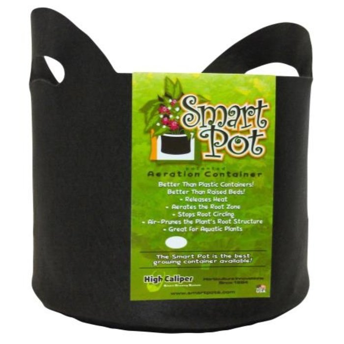 Smart Pot Smart Pot Black 10 Gallon w/ handles (50/Cs)